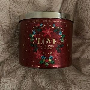 Bath and body works Cotton Candy Champagne 3 wick candle